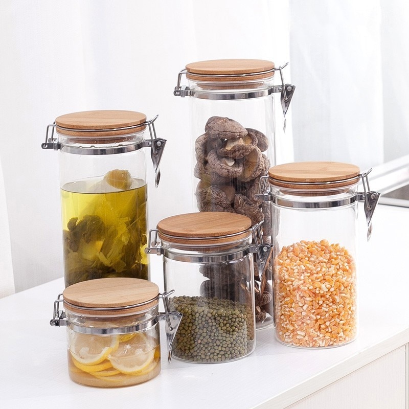Glasslock Containers Food Canisters with Lid