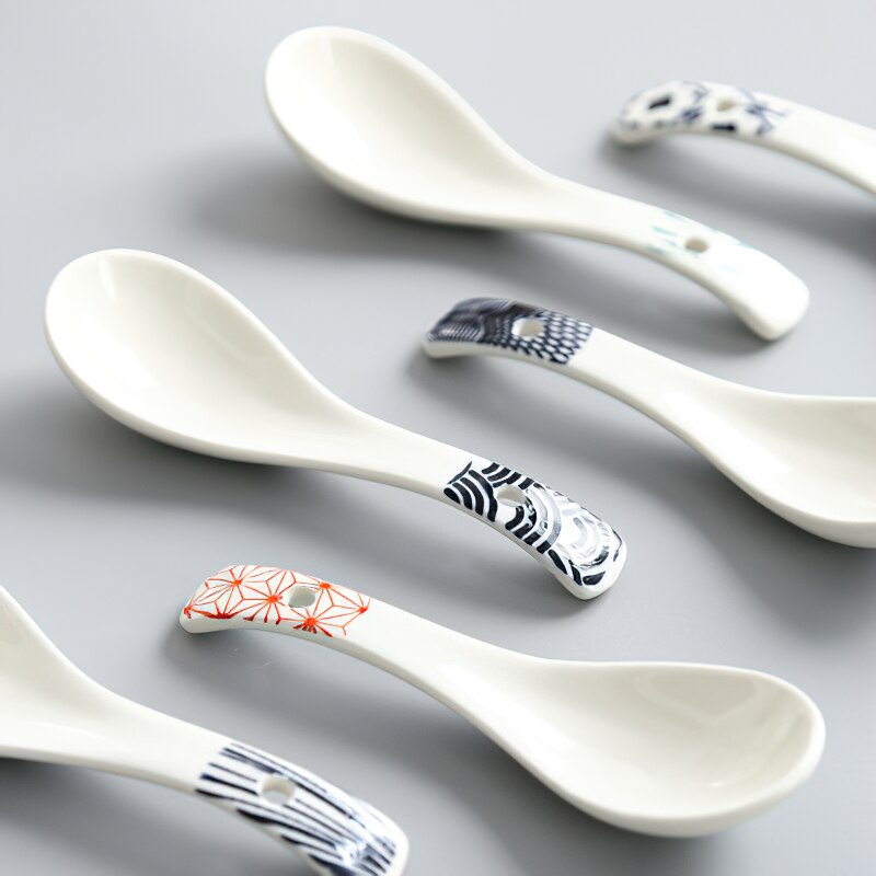 Glazed Ceramic Soup Spoon Glazed Ceramic Soup Spoon