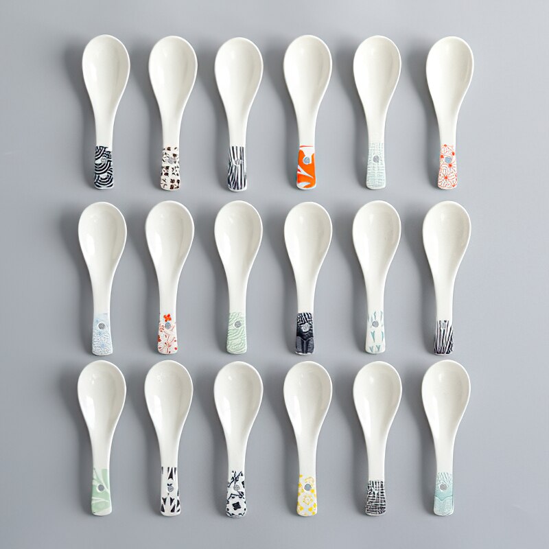 Glazed Ceramic Soup Spoon Glazed Ceramic Soup Spoon