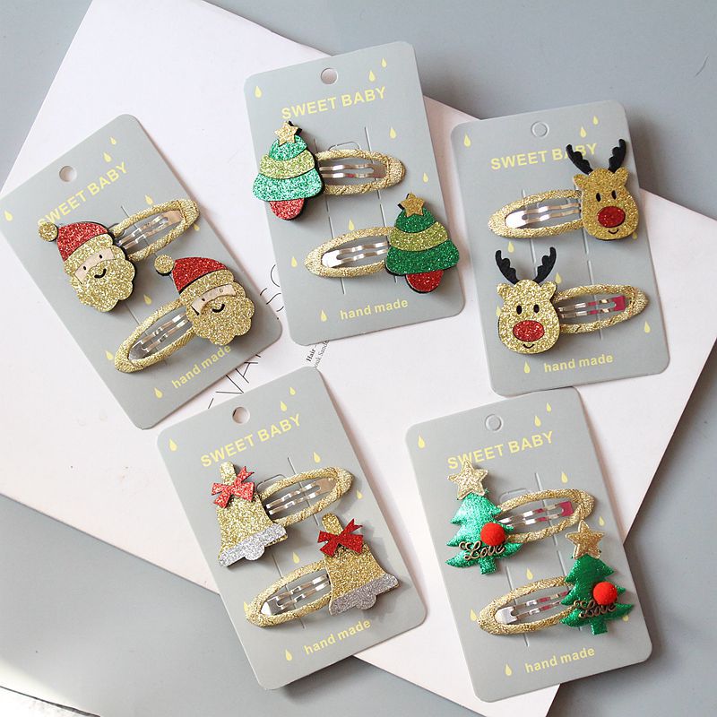 Glitter Christmas Hair Clips Set (2 pcs) Glitter Christmas Hair Clips Set (2 pcs)