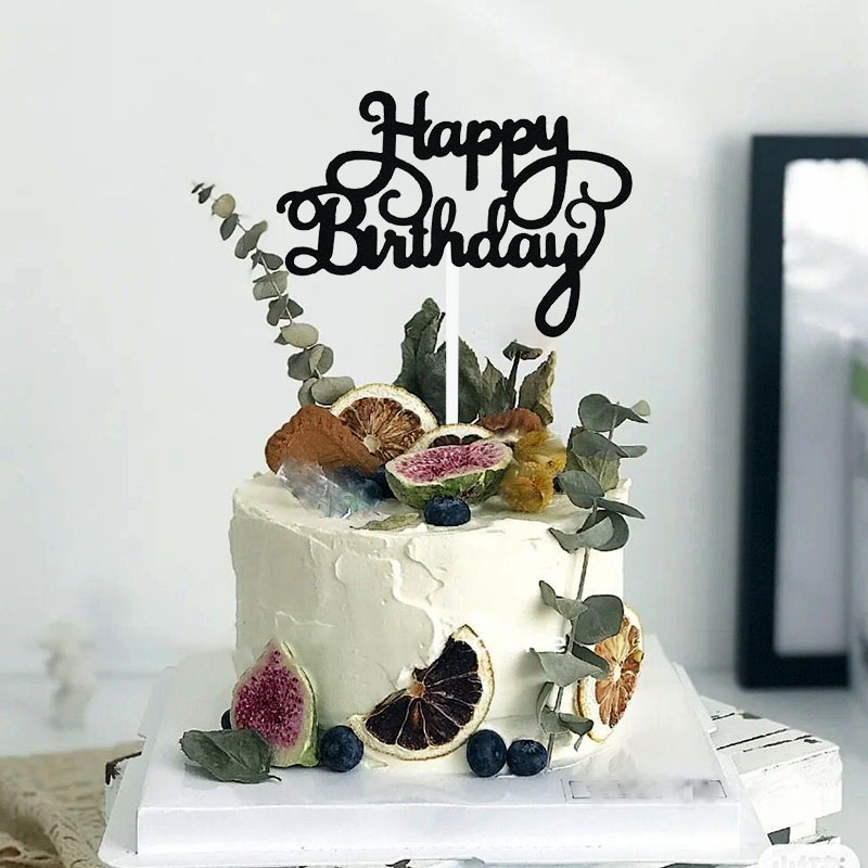 Glitter Cupcake Happy Birthday Toppers (10pcs) Glitter Cupcake Happy Birthday Toppers (10pcs)