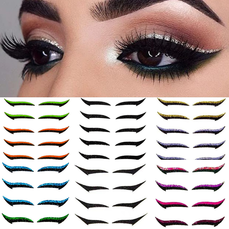 Glitter Eyeliner Stickers (6 Pairs) Glitter Eyeliner Stickers (6 Pairs)