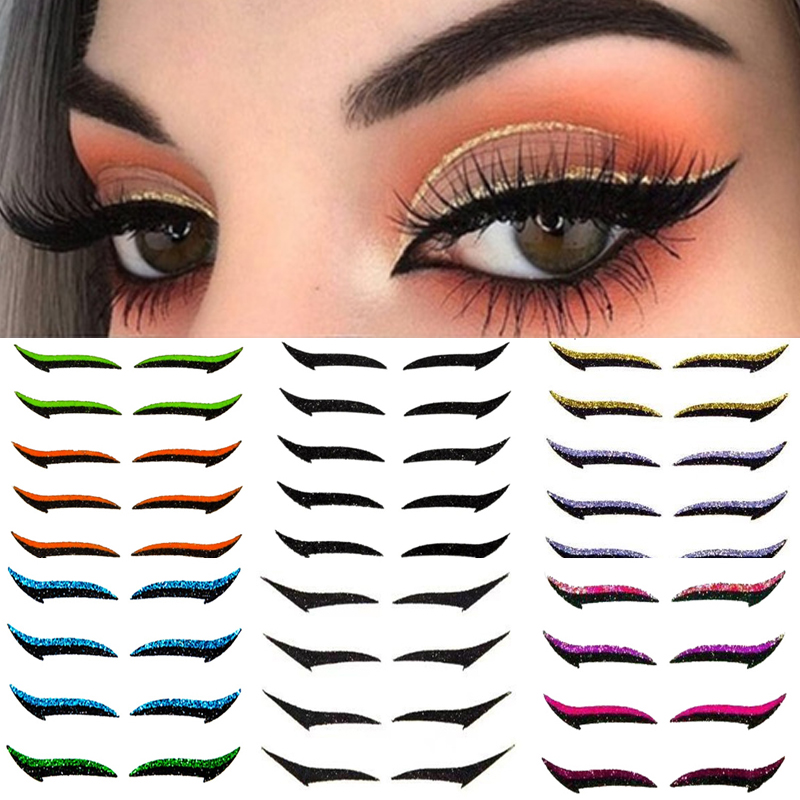 Glitter Eyeliner Stickers (6 Pairs)