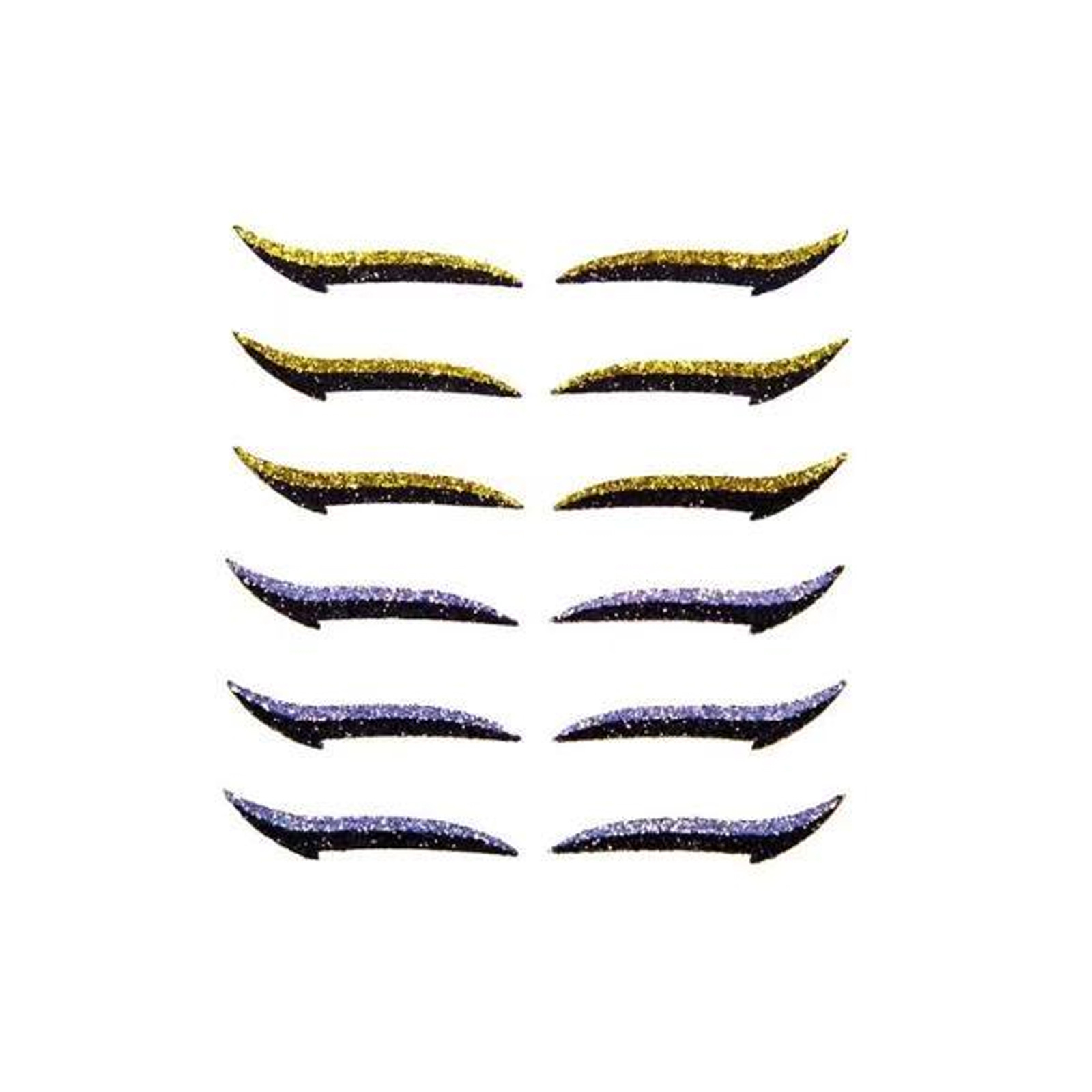 Glitter Eyeliner Stickers (6 Pairs)