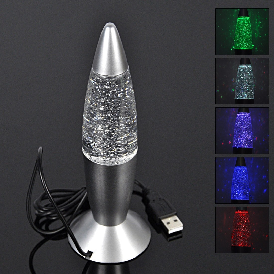 Glitter Lava Lamp Color-Changing Decor Glitter Lava Lamp Color-Changing Decor