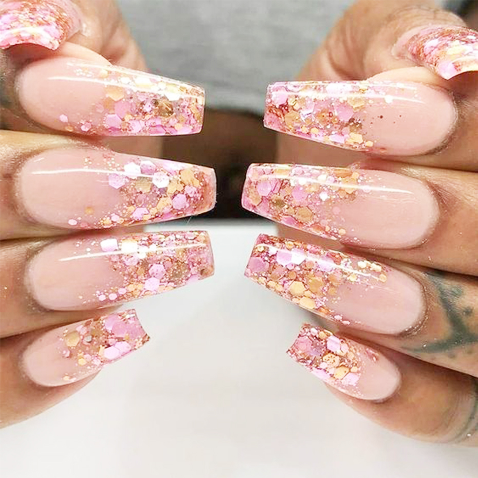 Glitter Powder Nail Decoration 8box/set