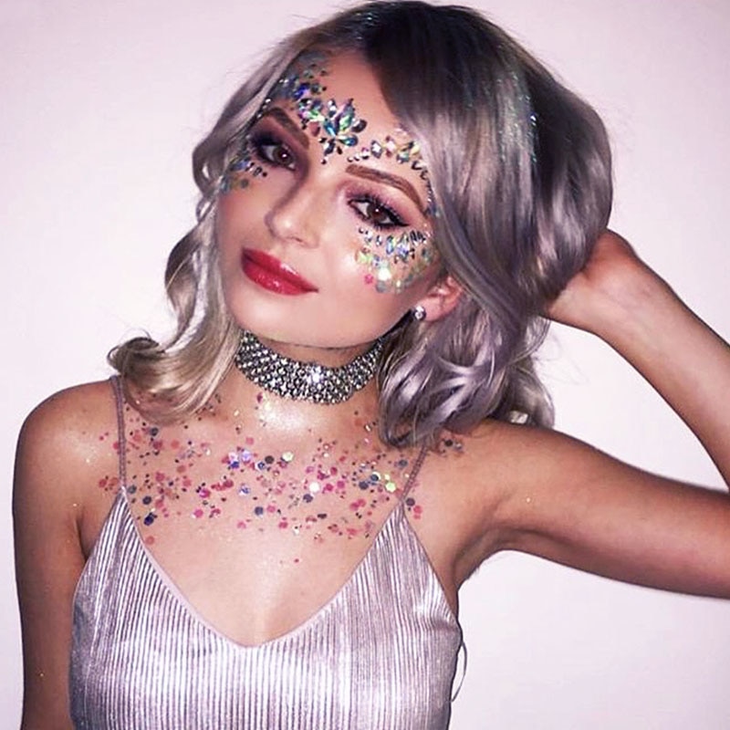 Glitter Tattoos Face Jewel Stickers