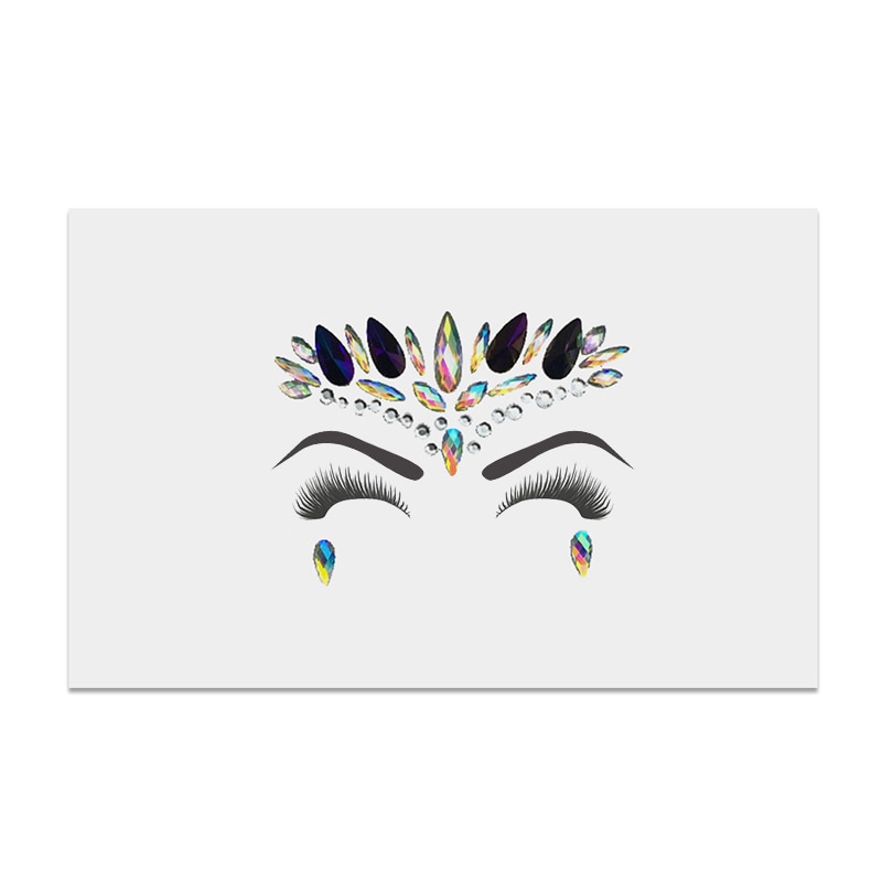 Glitter Tattoos Face Jewel Stickers