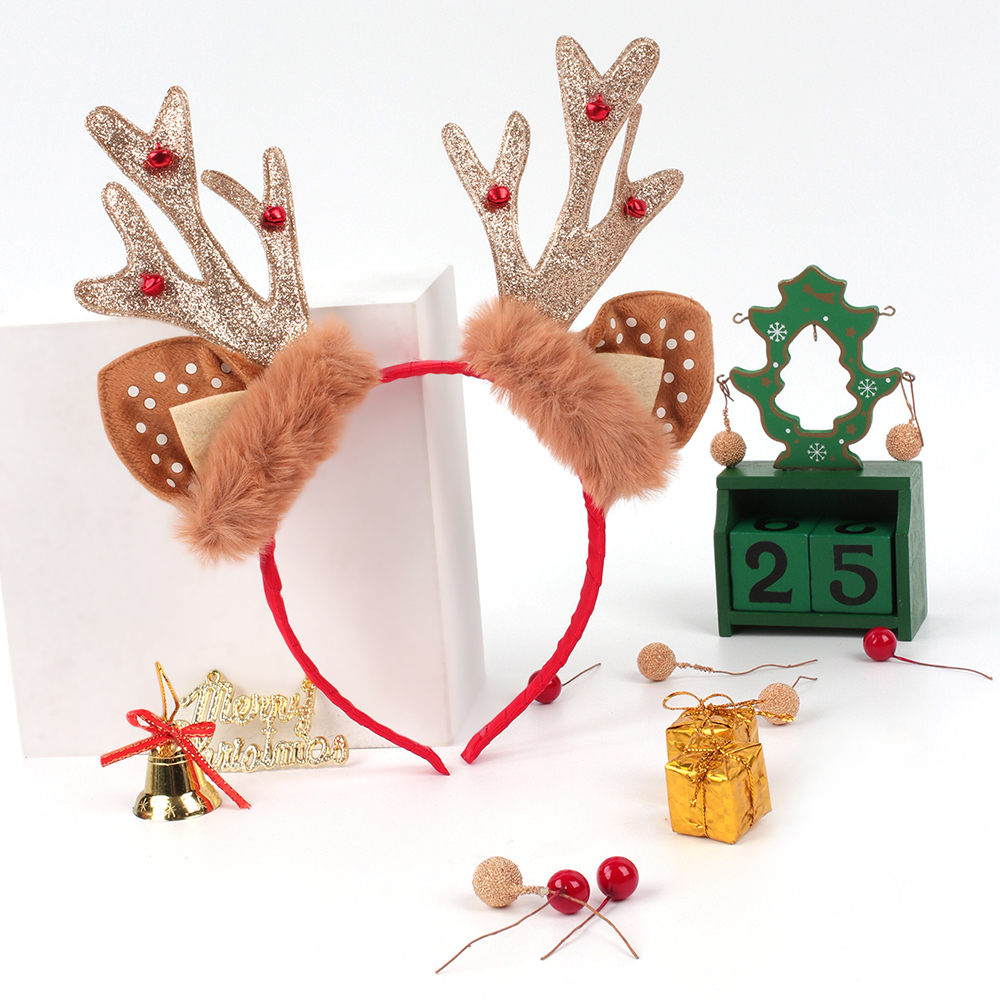 Glittery Christmas Reindeer Headband Glittery Christmas Reindeer Headband