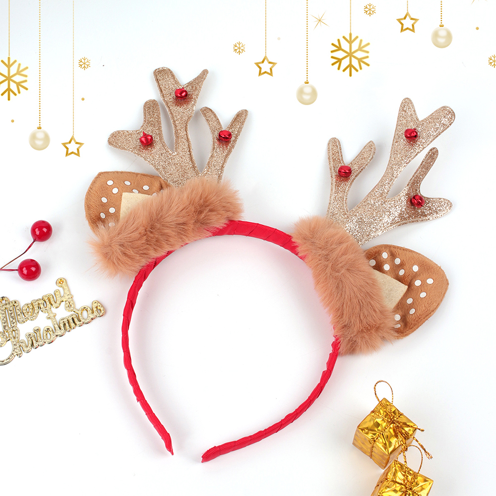 Glittery Christmas Reindeer Headband Glittery Christmas Reindeer Headband