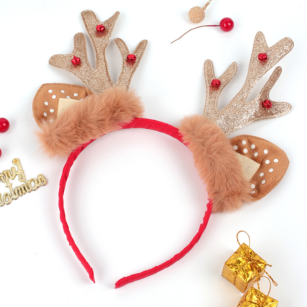 Glittery Christmas Reindeer Headband Glittery Christmas Reindeer Headband