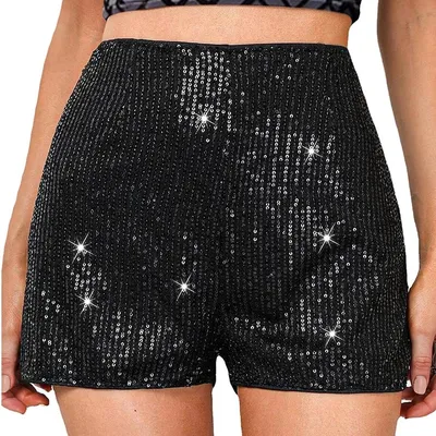 Glittery Sequin Shorts for Women Glittery Sequin Shorts for Women