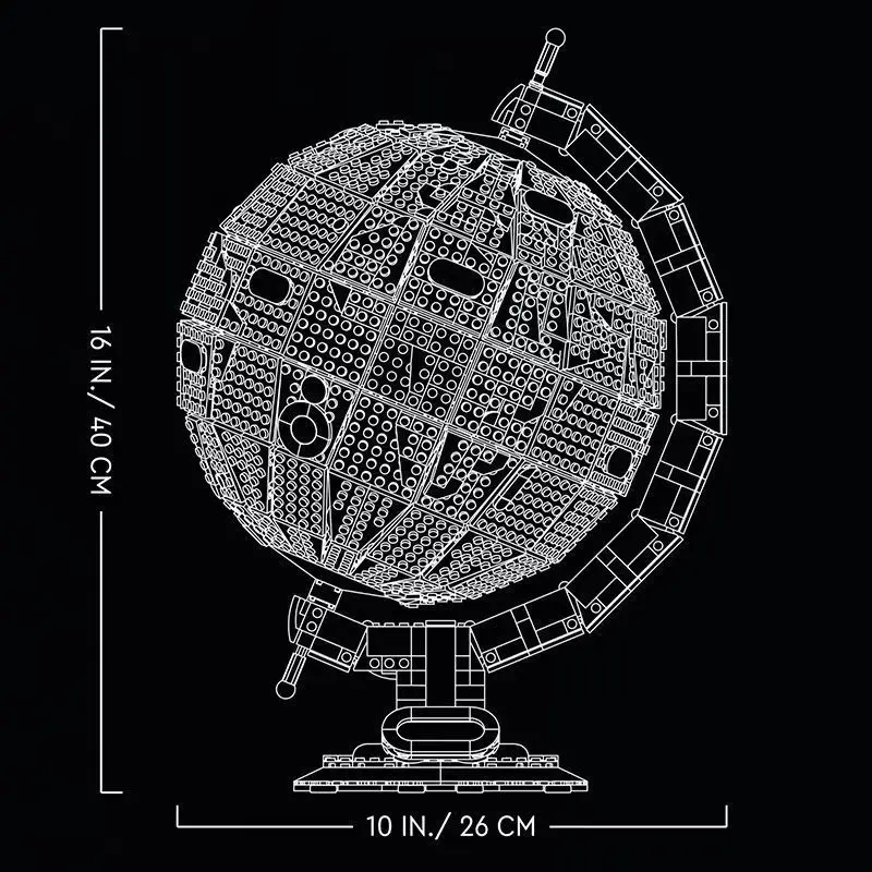 Globe Assembling Building Blocks Ornaments Universe Planet Series Adult High-Difficulty Huge Rotatable Globe Assembling Building Blocks Ornaments Universe Planet Series Adult High-Difficulty Huge Rotatable