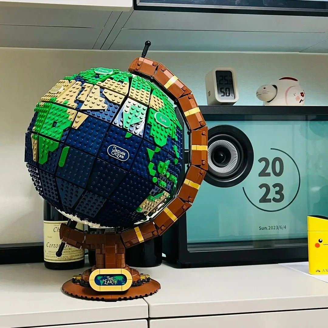 Globe Assembling Building Blocks Ornaments Universe Planet Series Adult High-Difficulty Huge Rotatable Globe Assembling Building Blocks Ornaments Universe Planet Series Adult High-Difficulty Huge Rotatable