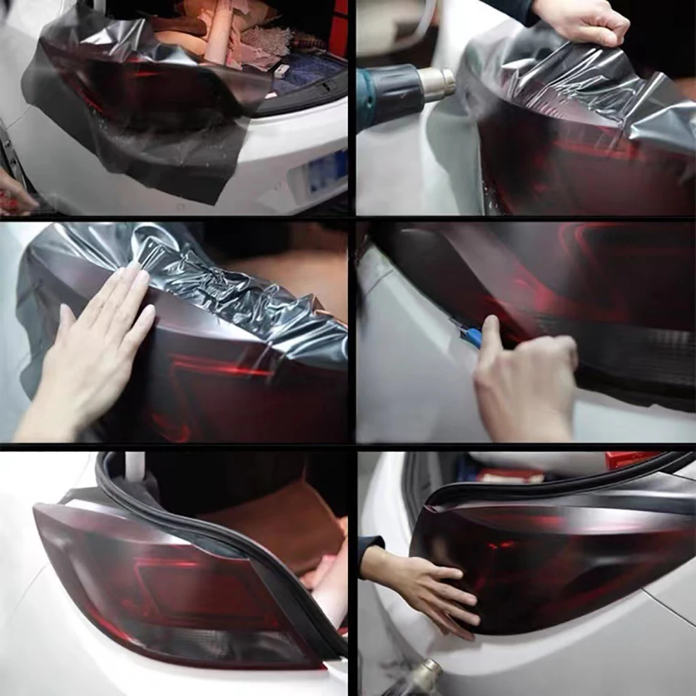 Gloss Transparent Light Black Smoke PVC Film Tint Headlight Taillight Wrap Cover Film Foil Sticker Cover Armored Film Gloss Transparent Light Black Smoke PVC Film Tint Headlight Taillight Wrap Cover Film Foil Sticker Cover Armored Film