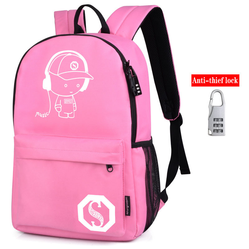 Glow-in-the-Dark and Anti Theft Backpack Glow-in-the-Dark and Anti Theft Backpack