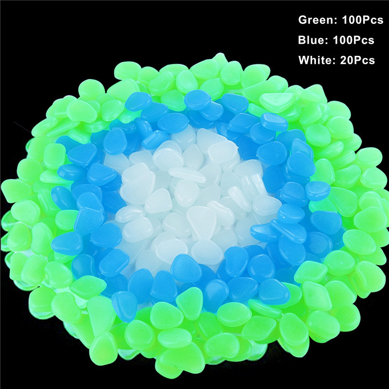 Glow In The Dark Pebbles 100PC Set Glow In The Dark Pebbles 100PC Set