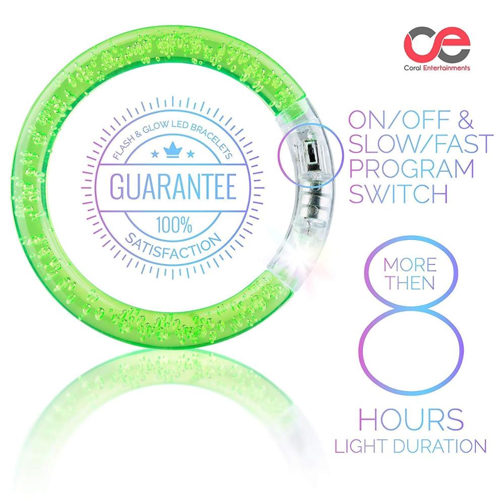 Glow Stick Bracelets LED Bangles (20pcs)