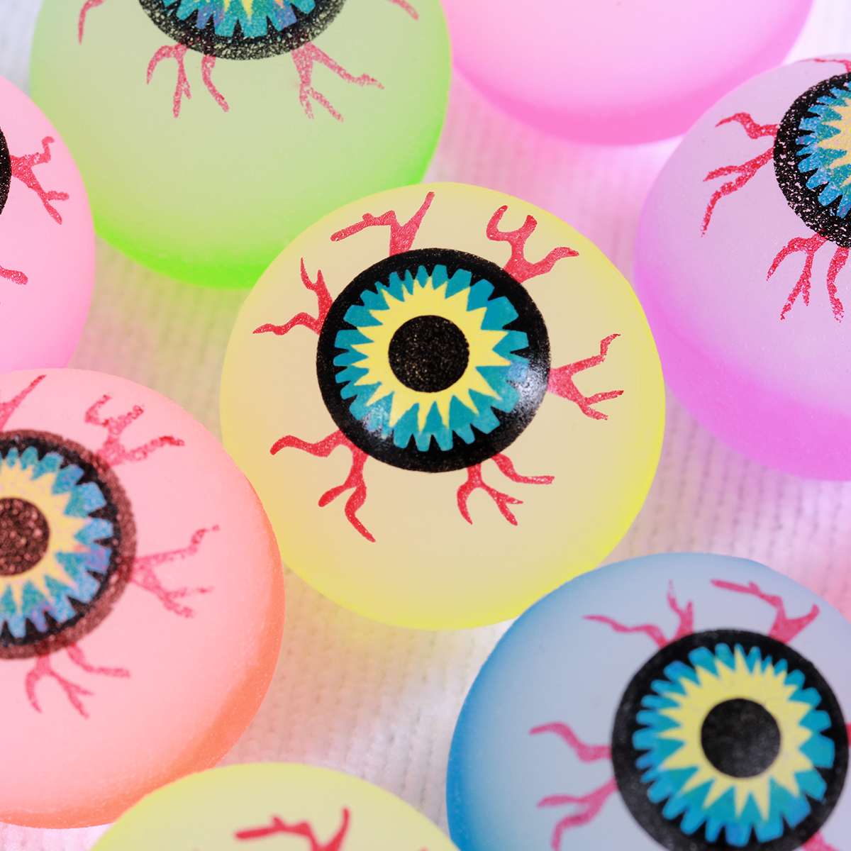 Glowing Eyeball Bouncy Balls (10pcs)