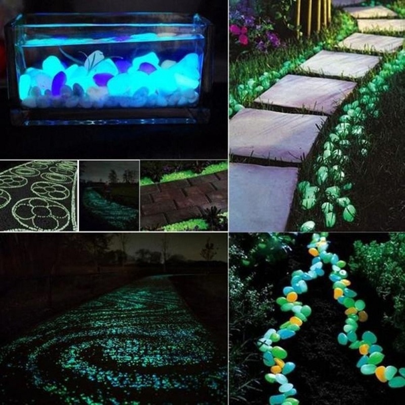 Glowing Pebbles Garden Luminous Stones Glowing Pebbles Garden Luminous Stones