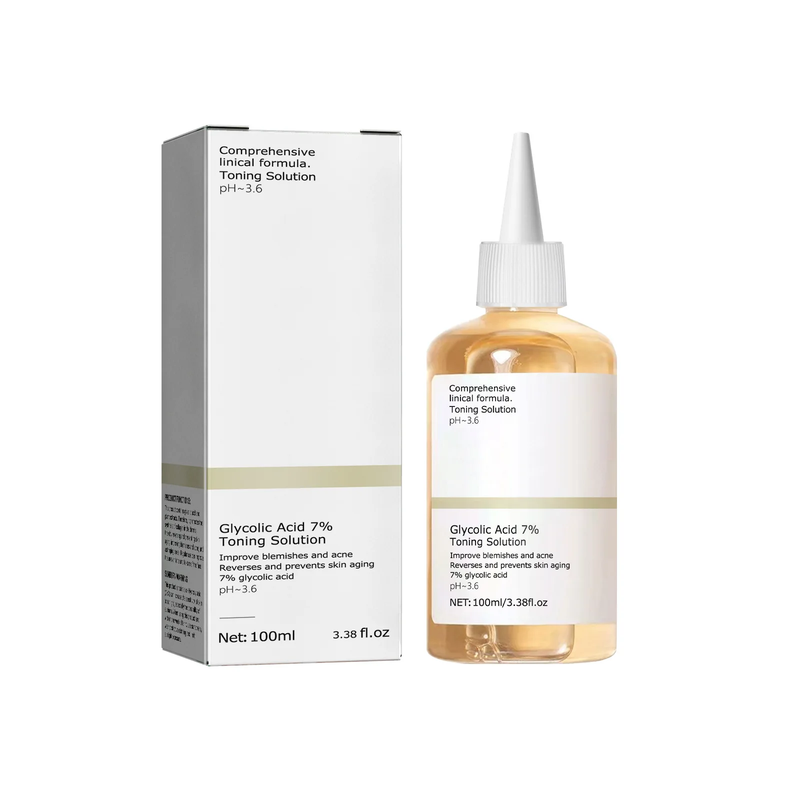 Glycolic Acid 7% Toning Solution To Remove Acne and Moisturize Skin Rejuvenating Lotion Glycolic Acid 7% Toning Solution To Remove Acne and Moisturize Skin Rejuvenating Lotion