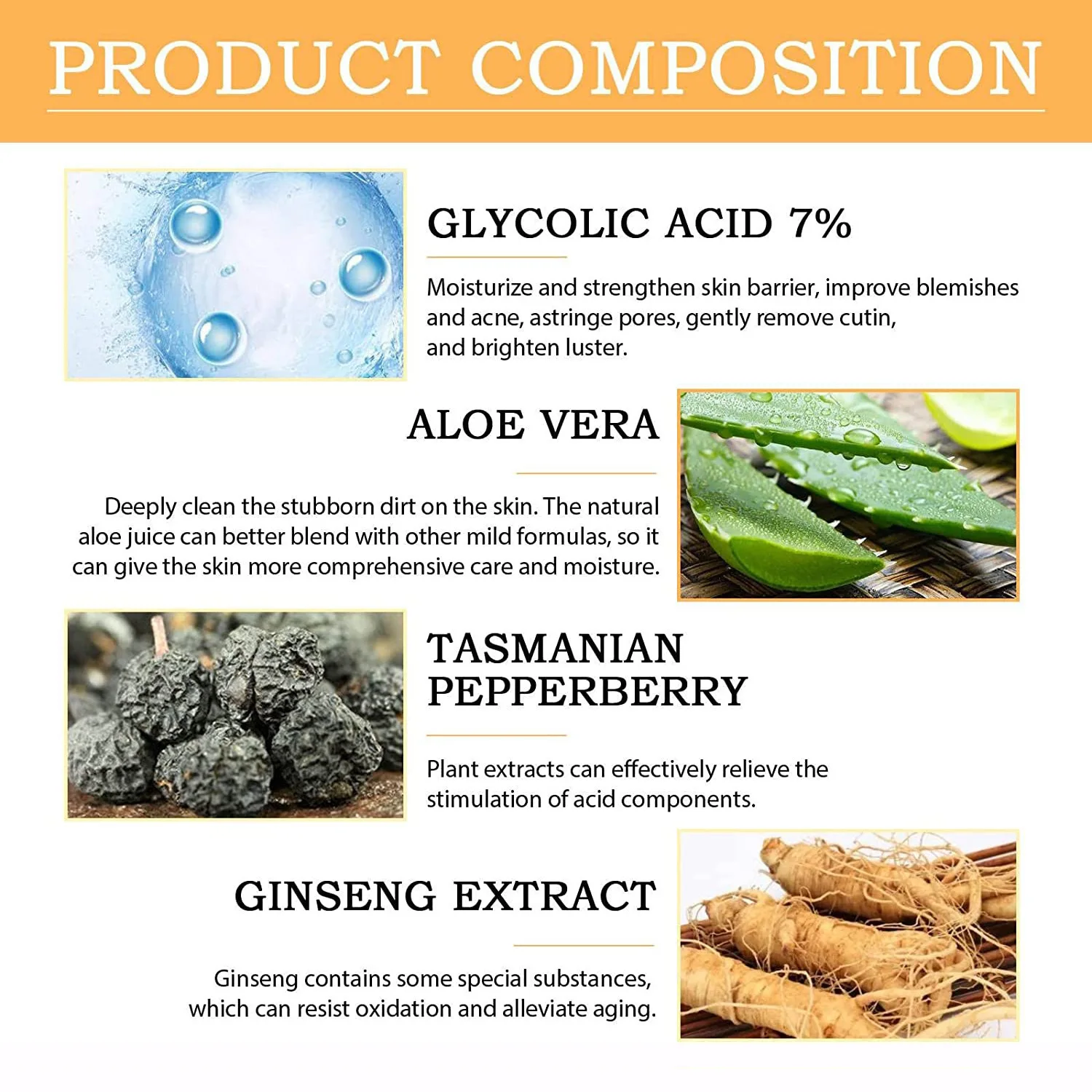 Glycolic Acid 7% Toning Solution To Remove Acne and Moisturize Skin Rejuvenating Lotion Glycolic Acid 7% Toning Solution To Remove Acne and Moisturize Skin Rejuvenating Lotion