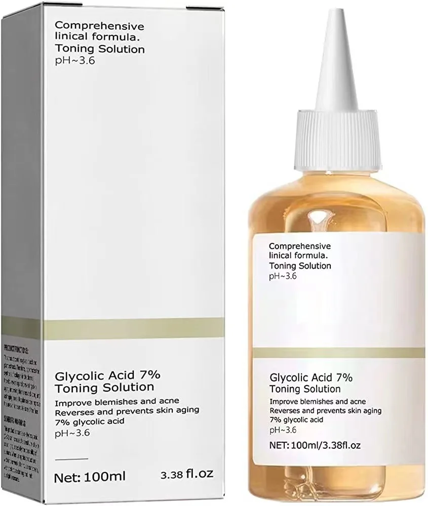 Glycolic Acid 7% Toning Solution To Remove Acne and Moisturize Skin Rejuvenating Lotion Glycolic Acid 7% Toning Solution To Remove Acne and Moisturize Skin Rejuvenating Lotion