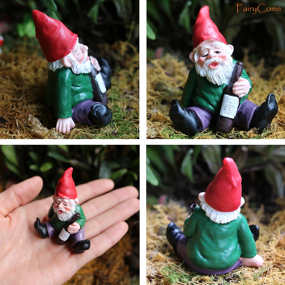 Gnome Figurines Fairy Garden Miniatures (4 pcs) Gnome Figurines Fairy Garden Miniatures (4 pcs)