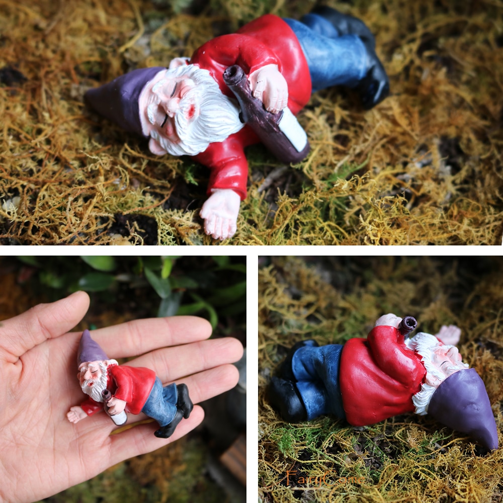 Gnome Figurines Fairy Garden Miniatures (4 pcs) Gnome Figurines Fairy Garden Miniatures (4 pcs)