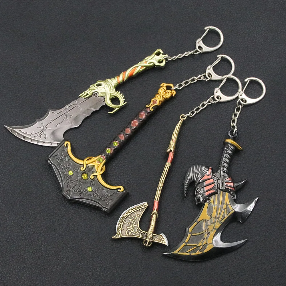 God of War 4 Kratos Sword Keychain Pendant Keyring Jewelry Men And Women Car key chain Accessories