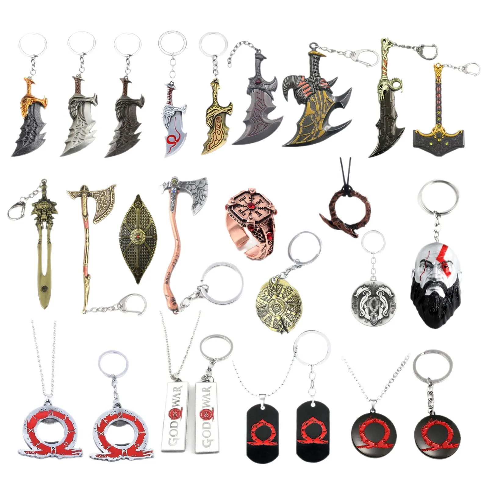 God of War 4 Kratos Sword Keychain Pendant Keyring Jewelry Men And Women Car key chain Accessories
