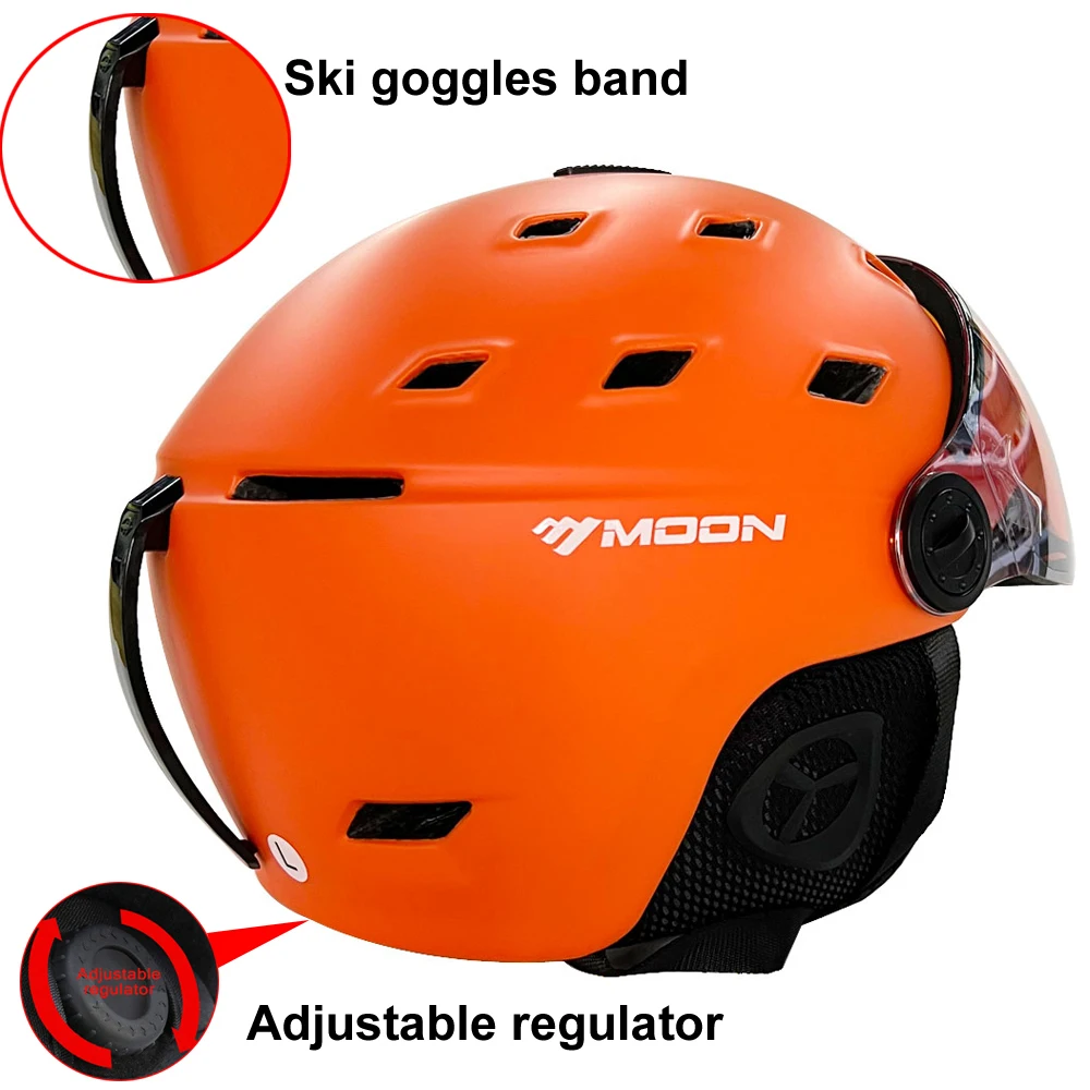 Goggles Skiing Helmet Integrally-Molded PC+EPS High-Quality Ski Helmet Outdoor Adult Sport Ski Snowboard Skateboard Goggles Skiing Helmet Integrally-Molded PC+EPS High-Quality Ski Helmet Outdoor Adult Sport Ski Snowboard Skateboard