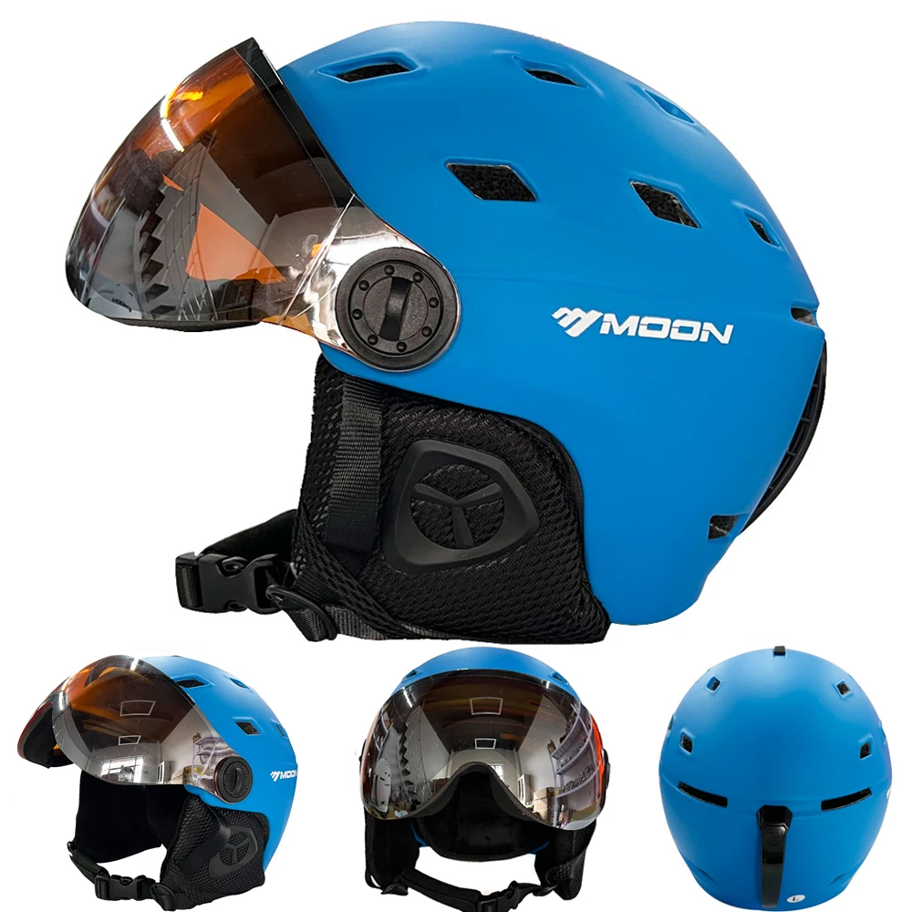 Goggles Skiing Helmet Integrally-Molded PC+EPS High-Quality Ski Helmet Outdoor Adult Sport Ski Snowboard Skateboard Goggles Skiing Helmet Integrally-Molded PC+EPS High-Quality Ski Helmet Outdoor Adult Sport Ski Snowboard Skateboard