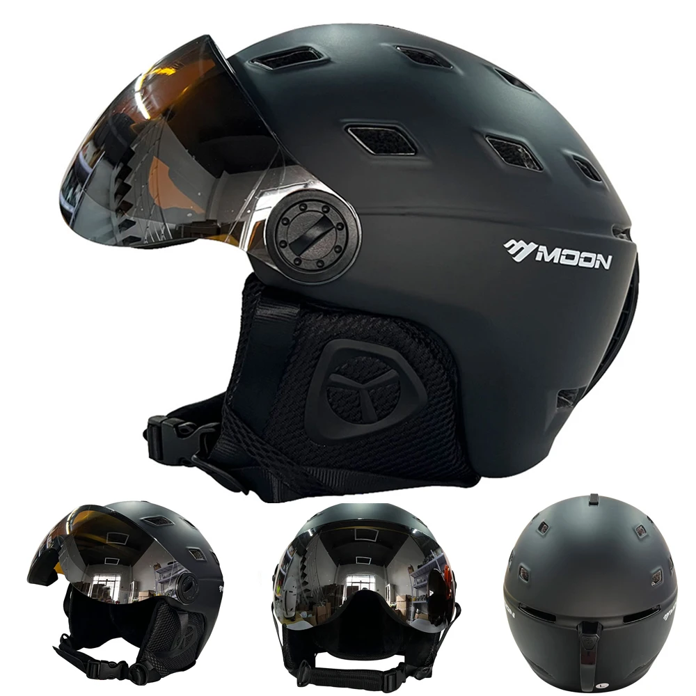 Goggles Skiing Helmet Integrally-Molded PC+EPS High-Quality Ski Helmet Outdoor Adult Sport Ski Snowboard Skateboard Goggles Skiing Helmet Integrally-Molded PC+EPS High-Quality Ski Helmet Outdoor Adult Sport Ski Snowboard Skateboard