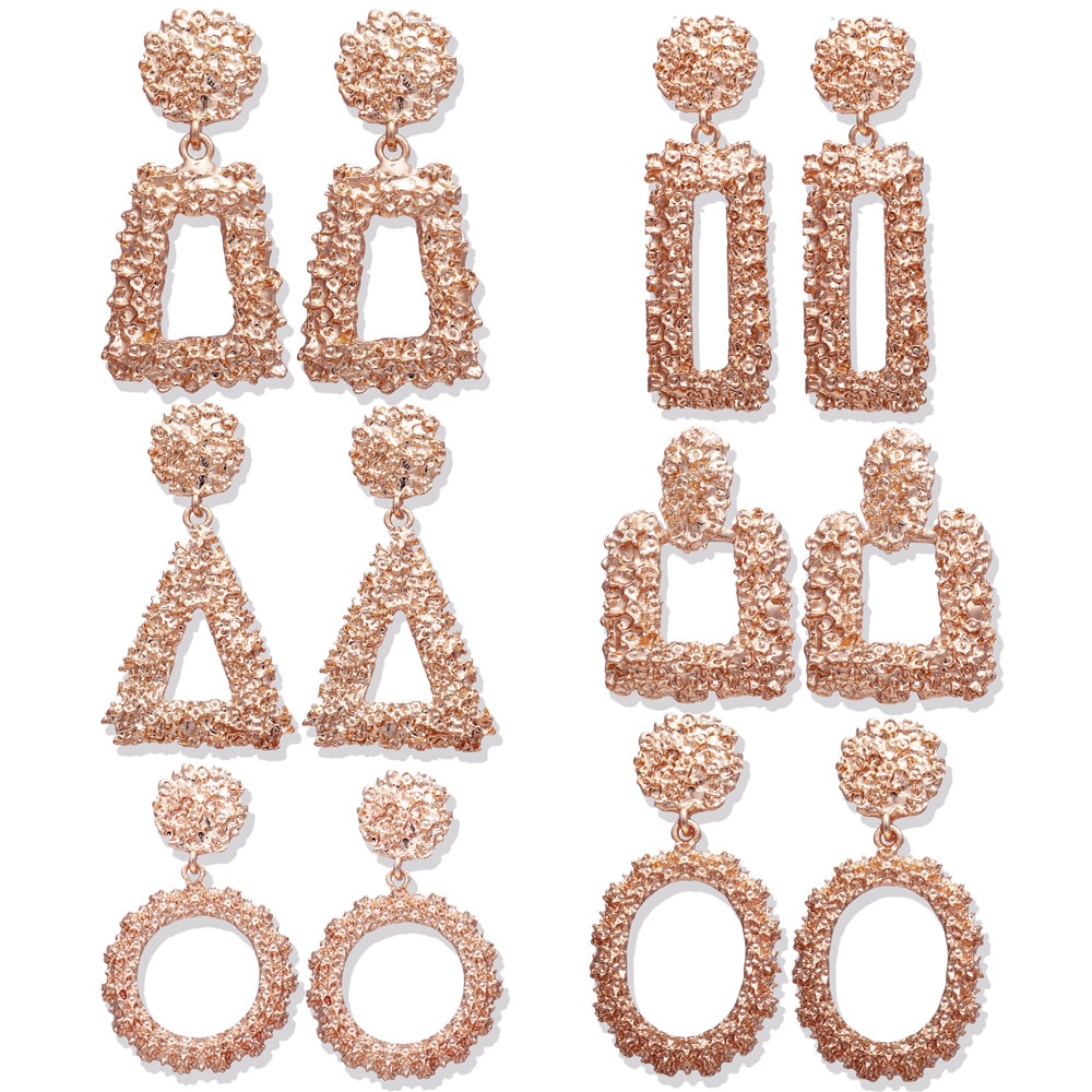 Gold Drop Earrings Fashionable Accessory Gold Drop Earrings Fashionable Accessory