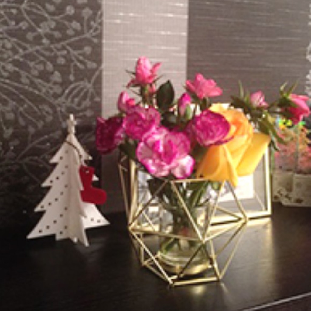 Gold Geometric Candle Holder Gold Geometric Candle Holder