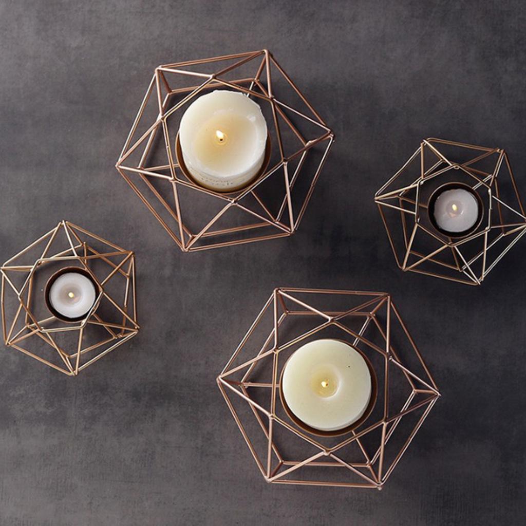 Gold Geometric Candle Holder Gold Geometric Candle Holder