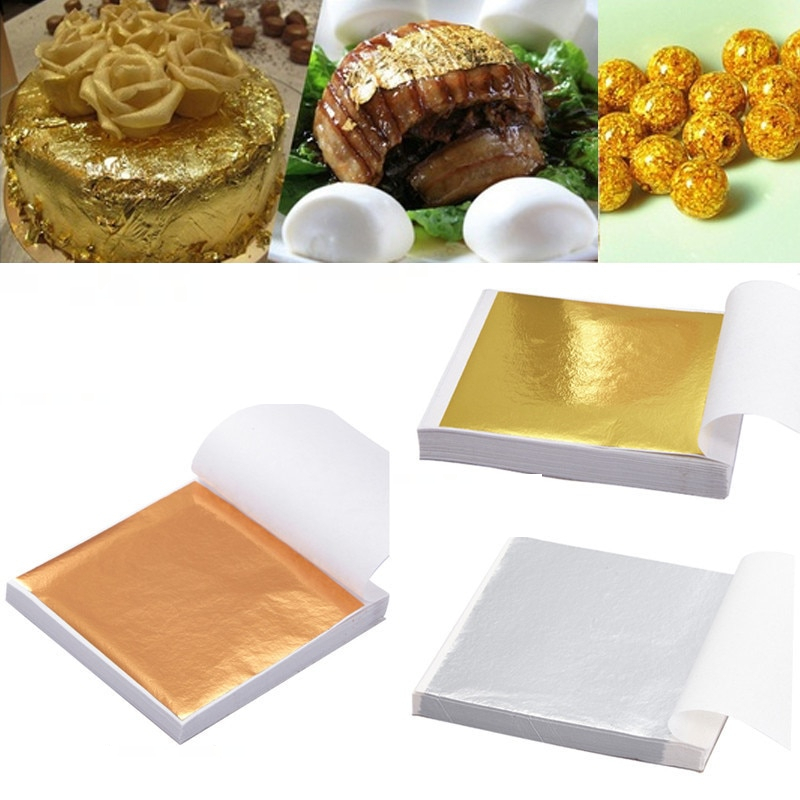 Gold Leaf Crafting Gilding Foil (100 pcs) Gold Leaf Crafting Gilding Foil (100 pcs)