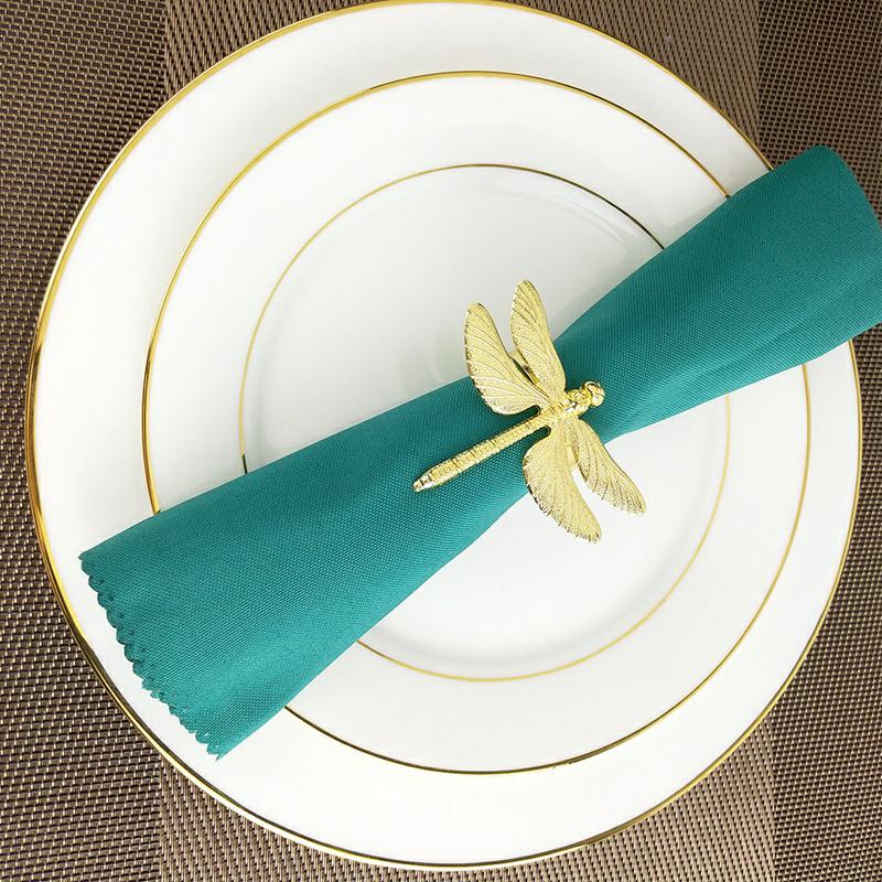 Gold Metal Dragonfly Napkin Rings (8pcs) Gold Metal Dragonfly Napkin Rings (8pcs)