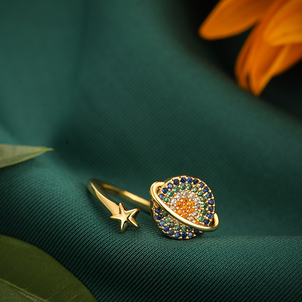 Gold Plated Fidget Women Anxiety Ring