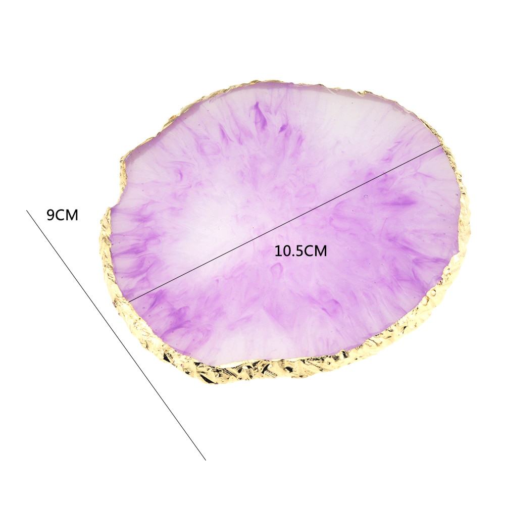 Gold Plated Round Resin Jewelry Tray Gold Plated Round Resin Jewelry Tray