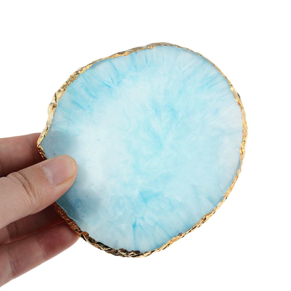 Gold Plated Round Resin Jewelry Tray Gold Plated Round Resin Jewelry Tray