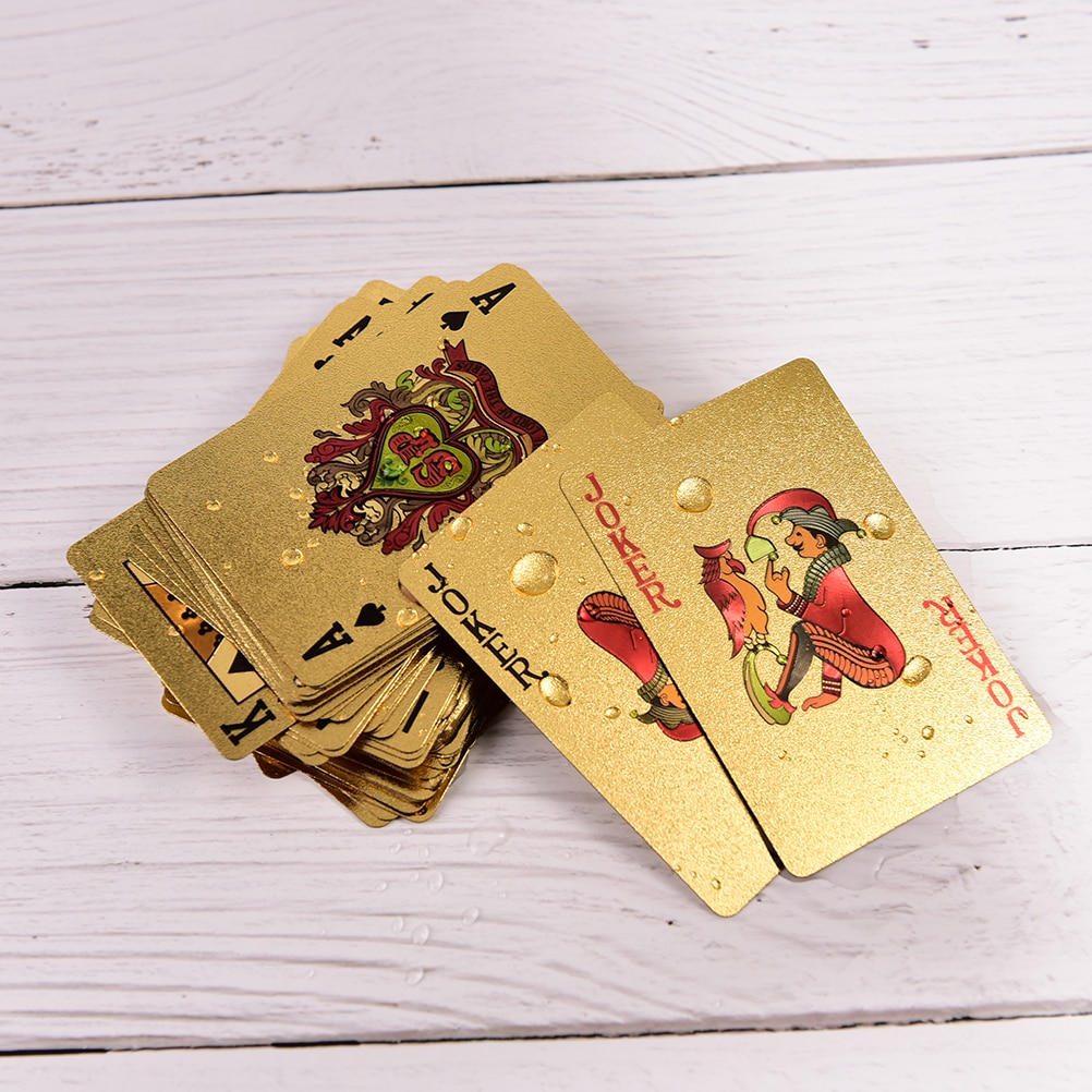 Gold Playing Cards Plastic Deck Gold Playing Cards Plastic Deck