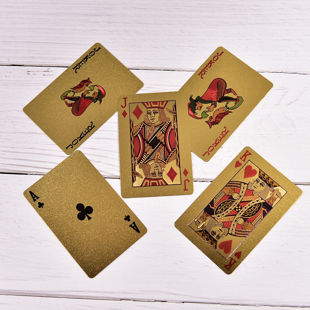 Gold Playing Cards Plastic Deck Gold Playing Cards Plastic Deck