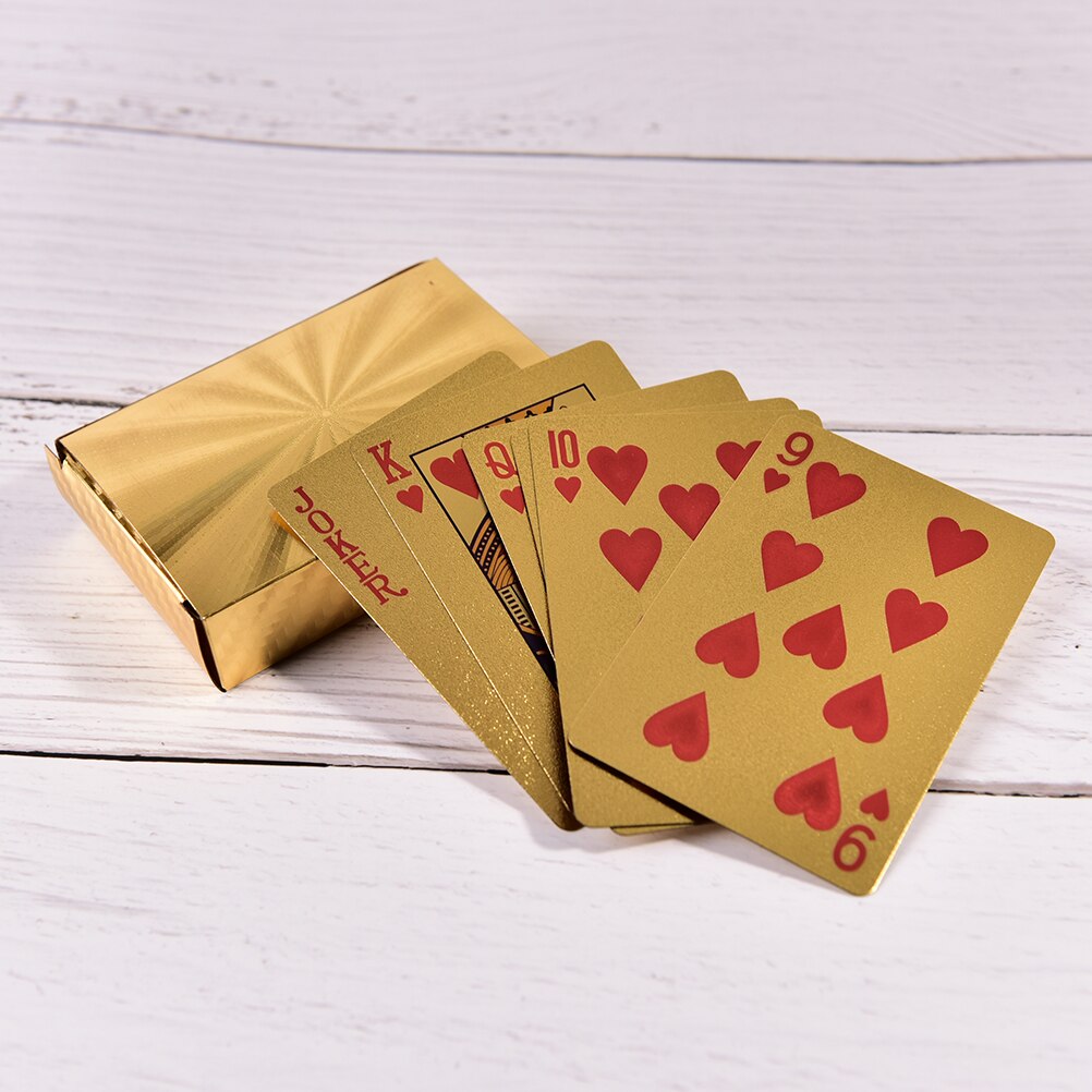 Gold Playing Cards Plastic Deck Gold Playing Cards Plastic Deck