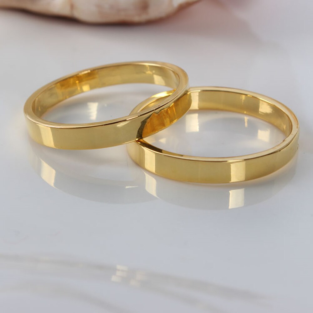 Gold Stainless Steel Napkin Rings (12pcs)