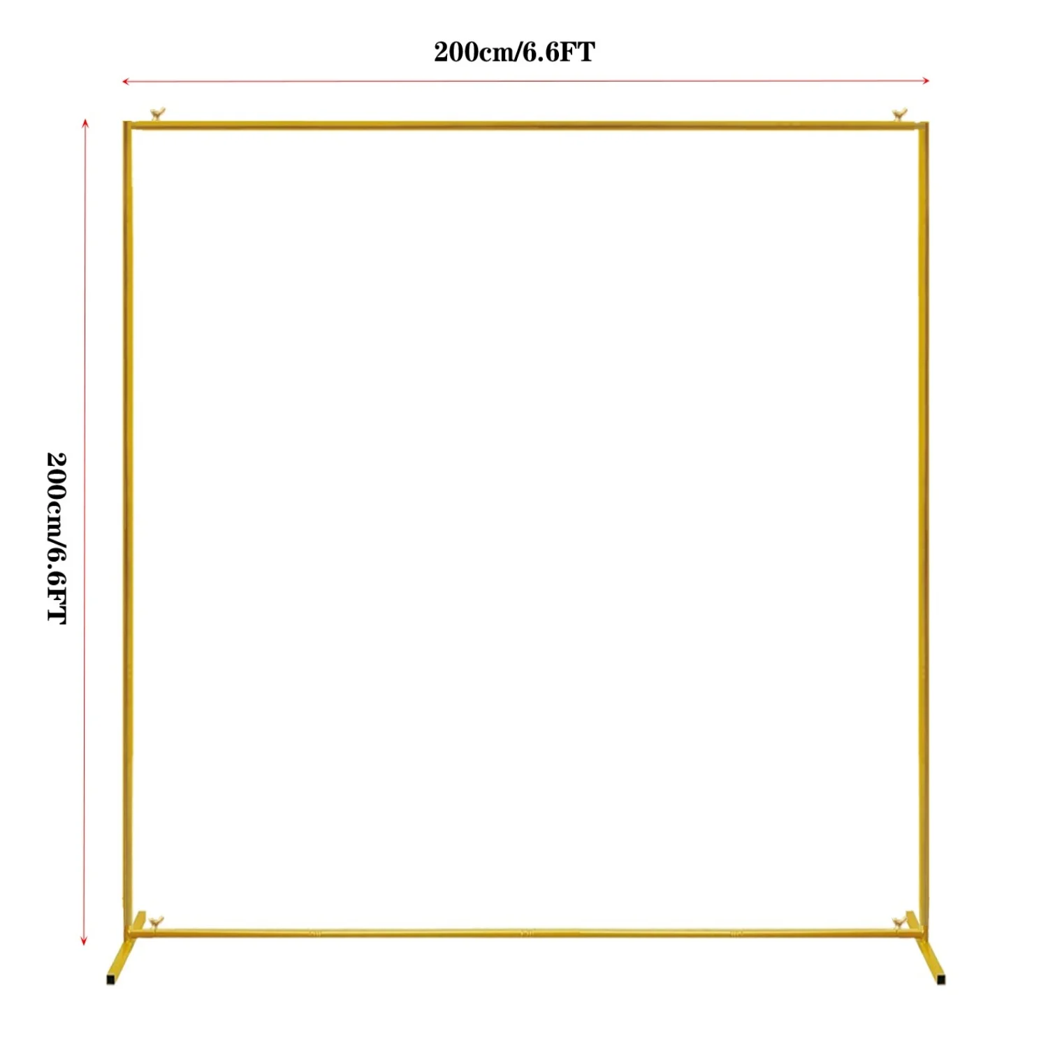 Gold Wedding Arches Square Backdrop Stand Metal Balloon Arch Stand for Ceremony Birthday Party Bridal Shower Decoration Gold Wedding Arches Square Backdrop Stand Metal Balloon Arch Stand for Ceremony Birthday Party Bridal Shower Decoration