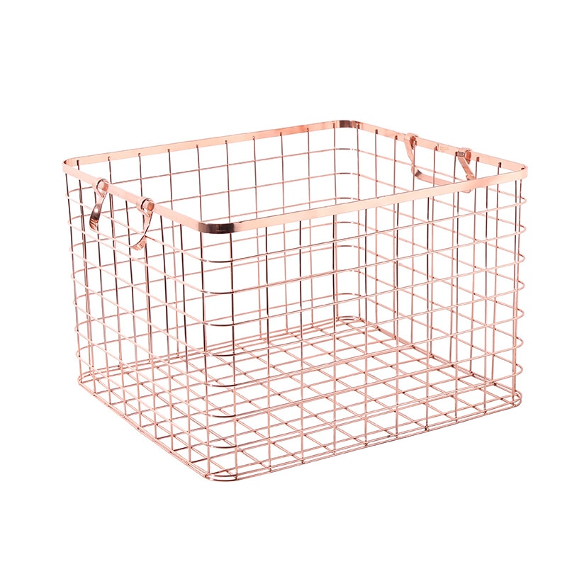 Gold Wire Basket Minimalist Style