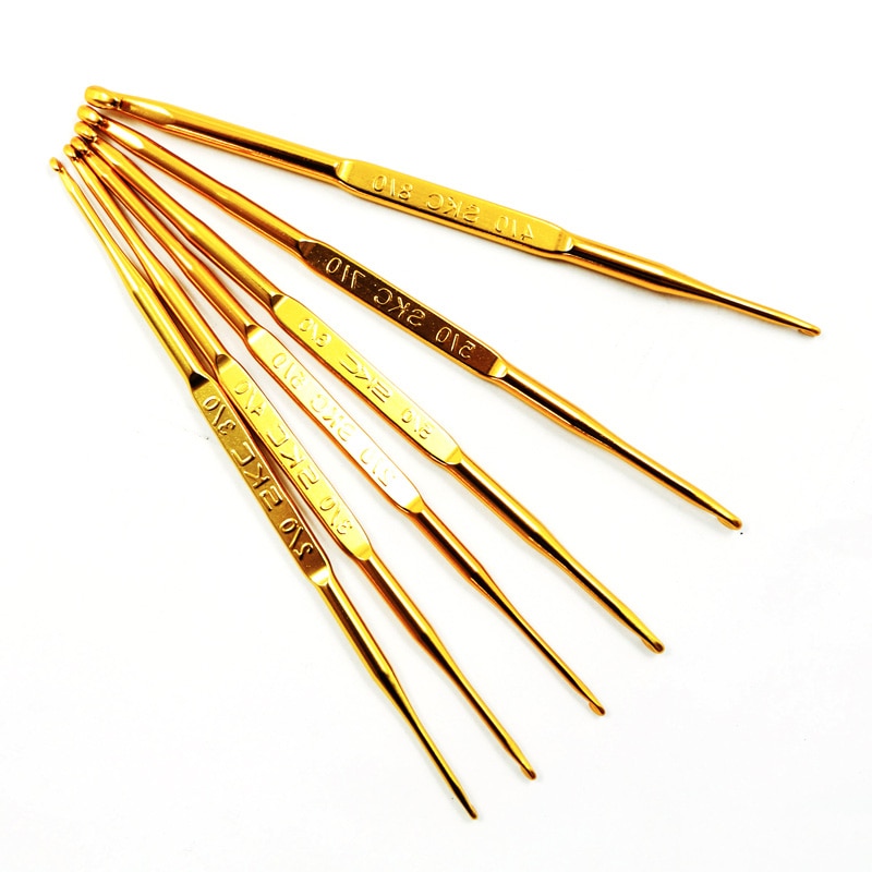 Golden Double Ended Crochet Hook (10 pcs) Golden Double Ended Crochet Hook (10 pcs)