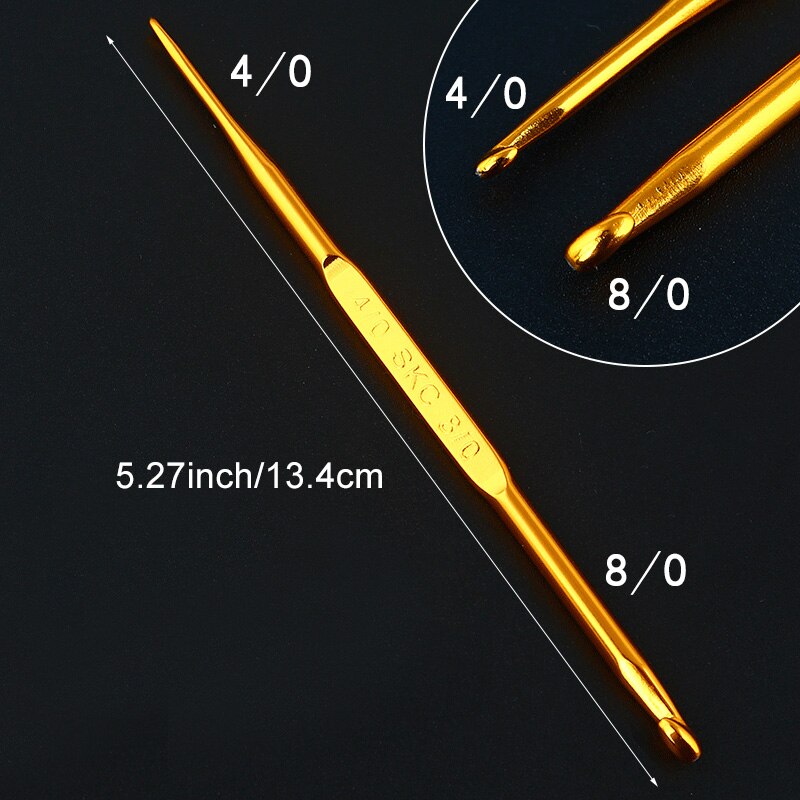 Golden Double Ended Crochet Hook (10 pcs) Golden Double Ended Crochet Hook (10 pcs)